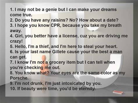 pick up lines list